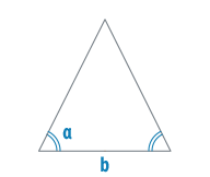 Основание и угол равнобедренного треугольника